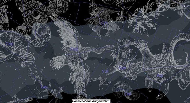 dessins  cartes de constellations